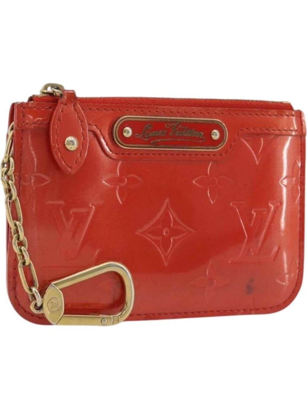 LOUIS VUITTON Vernis Pochette Cles NM Orenge Sunset M93638